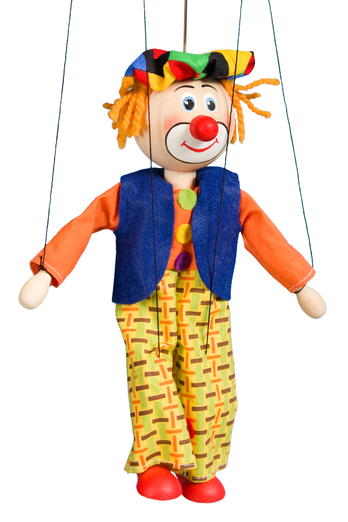 Clown Marionnette - 1653 - Le Monde de la Marionnette