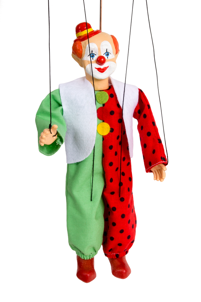 Clown au Chapeau Marionnette - 432 - Le Monde de la Marionnette