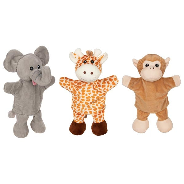 Pack de Marionnettes Girafe Singe et Elephant